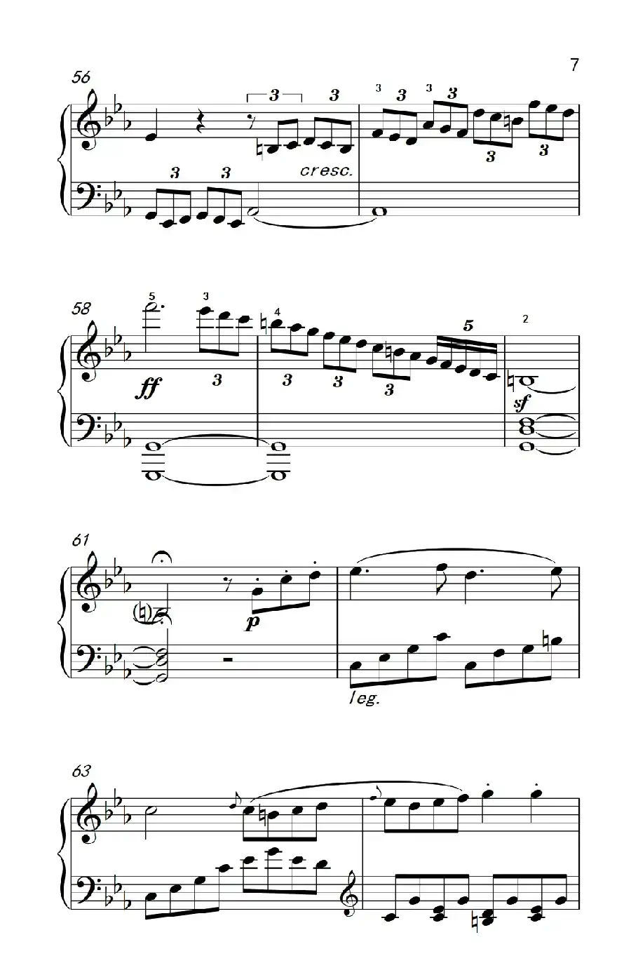 第八钢琴奏鸣曲（悲怆） 快板的回旋曲