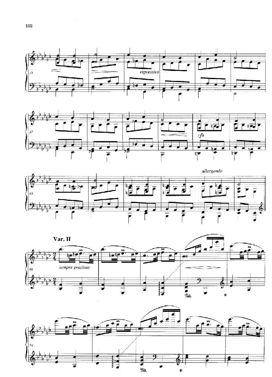Variations and Fuge in e-flat Minor Op.23（降e小调主题变奏与赋格）