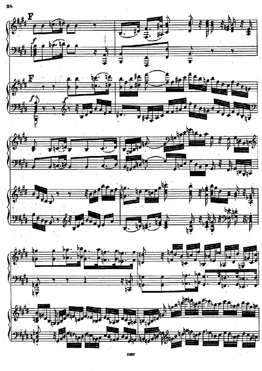 Symphony No.4 in e Minor Op.98（e小调第四交响曲·双钢琴）