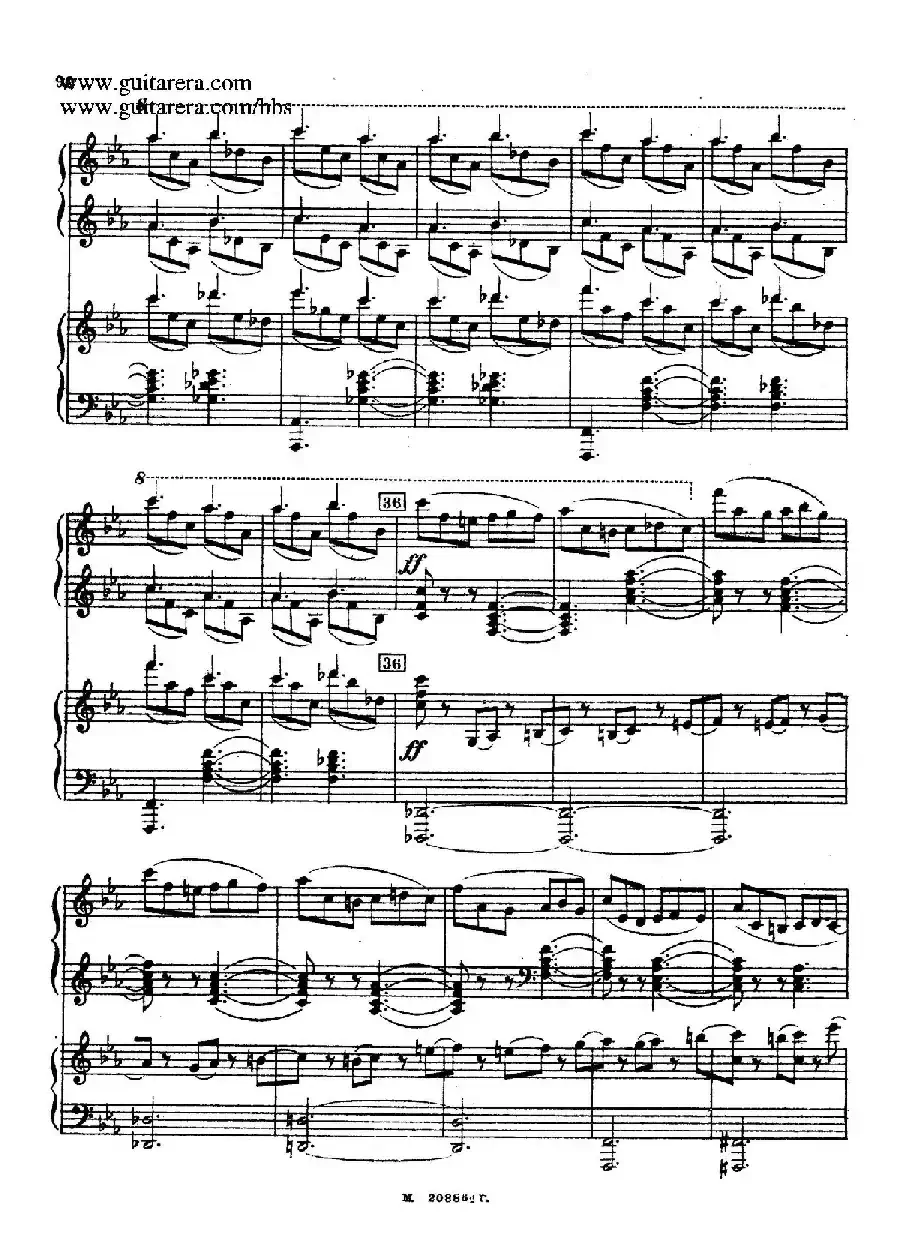 第二双钢琴组曲 Suite for Two Pianos No.2 Op.17（4. 塔兰泰拉舞曲 Tarantella）