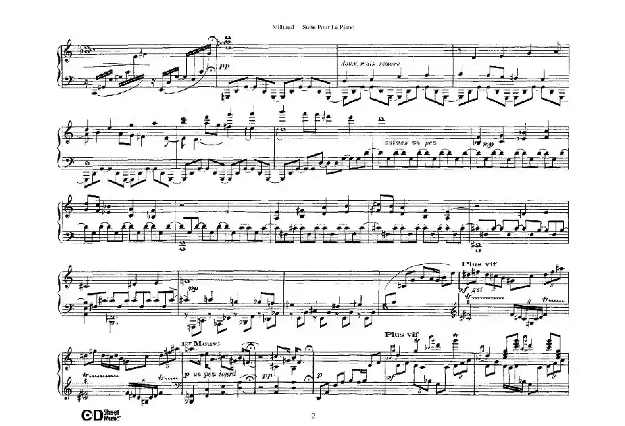 Suite Pour Le Piano Op.8（钢琴组曲·Ⅰ）