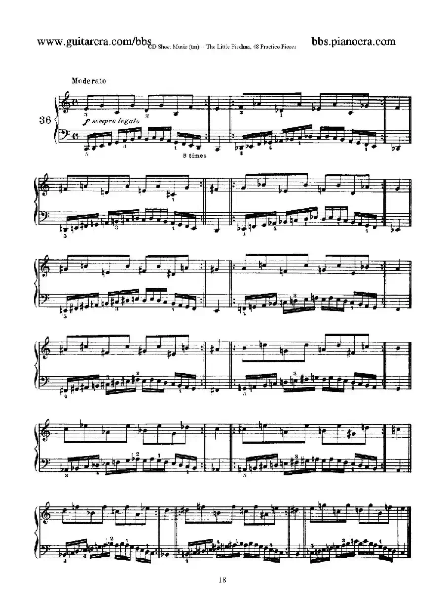 48 Practice Pieces（四十八首钢琴练习曲）