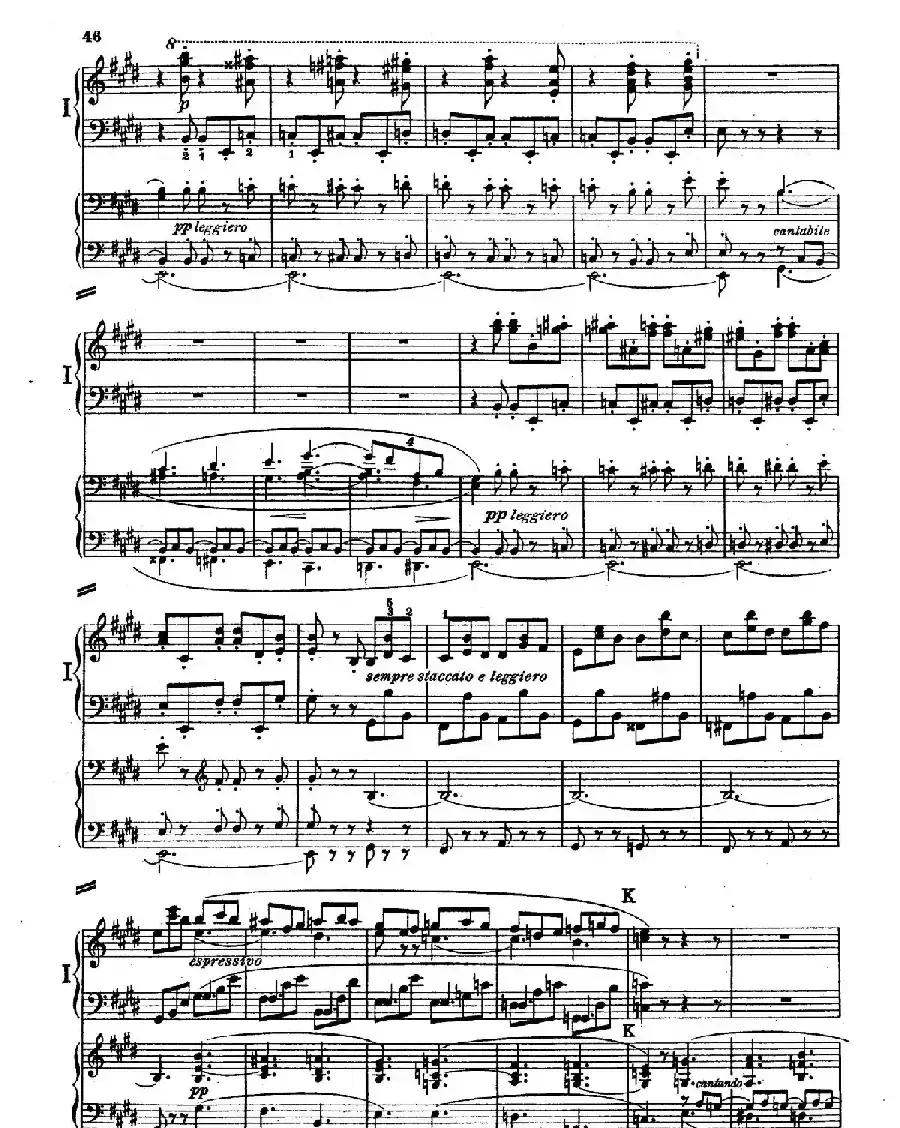 Piano Concerto in E Major Op.59（E大调钢琴协奏曲·双钢琴·第三乐章）
