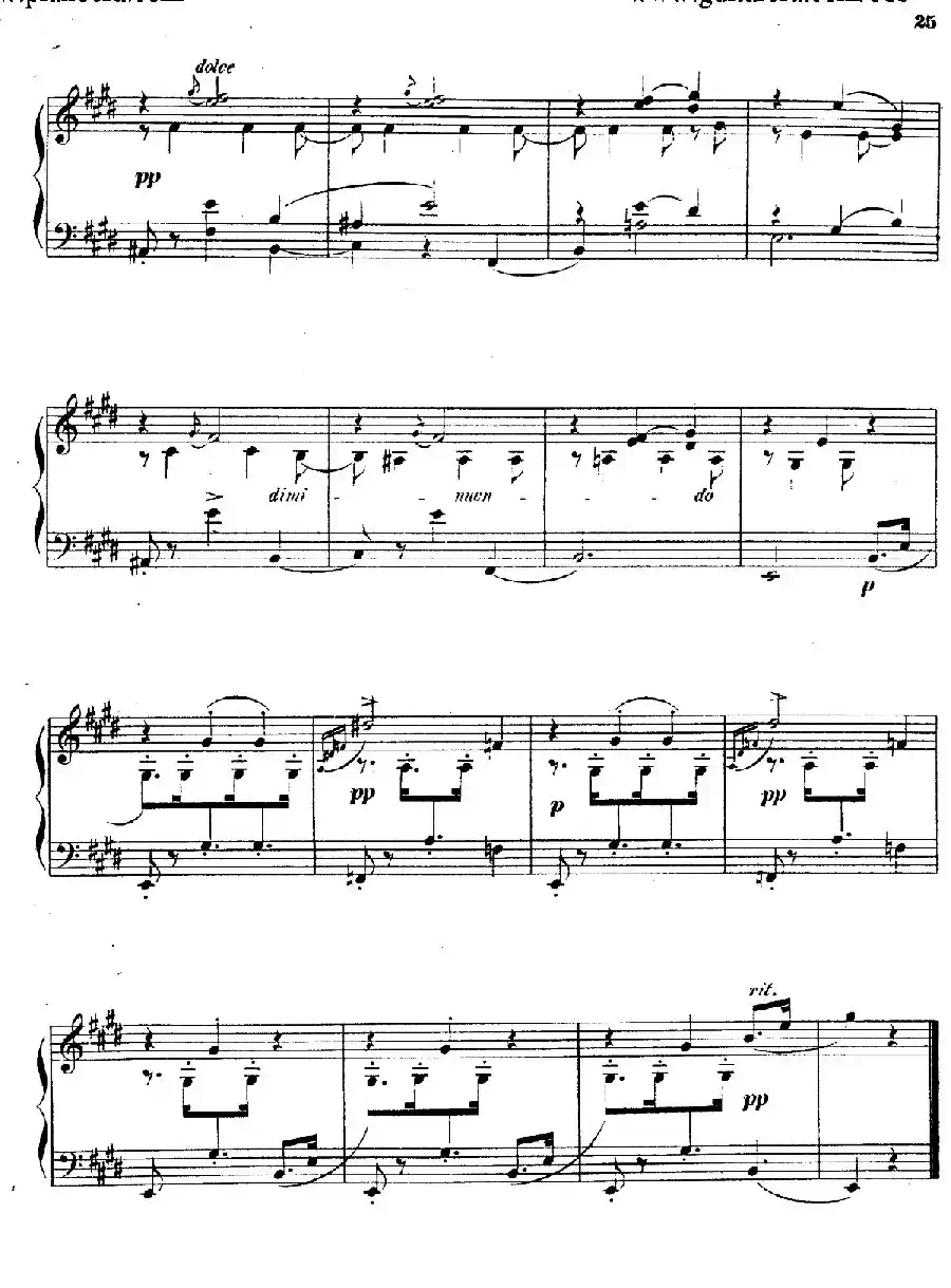 Waltzes Op.23（圆舞曲集·10、E大调）