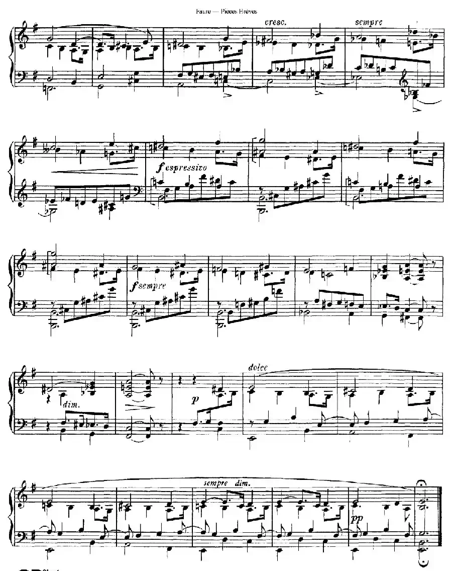 Pieces Breves Op.84（Ⅳ）