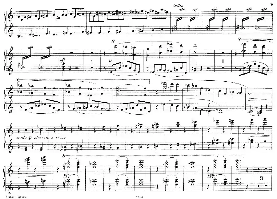 Deux Morceaux Pour Quatre Mains Op.43（2首四手联弹小品·1）