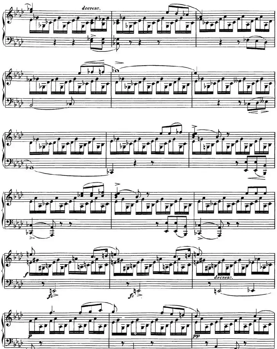 舒伯特f小调即兴曲D.935，Op.142（NO.1）