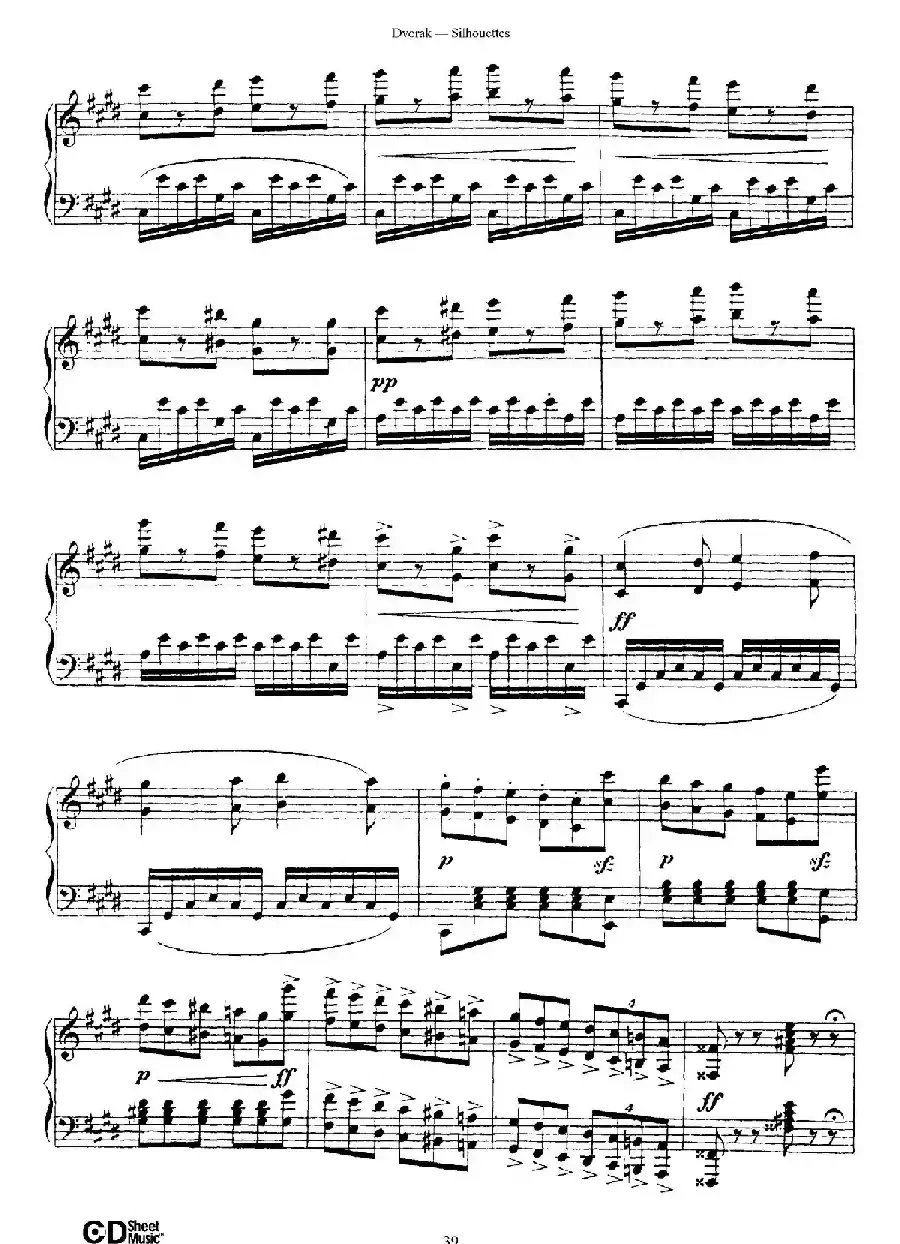 12 Silhouettes Op.8（12首剪影·12）