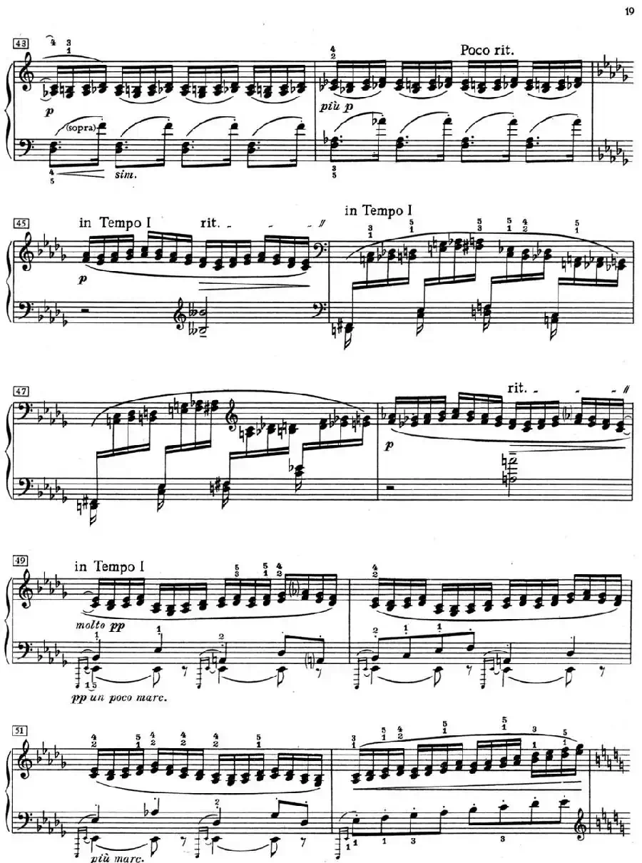 德彪西12首钢琴练习曲（2 三度练习v1.0 tierces）