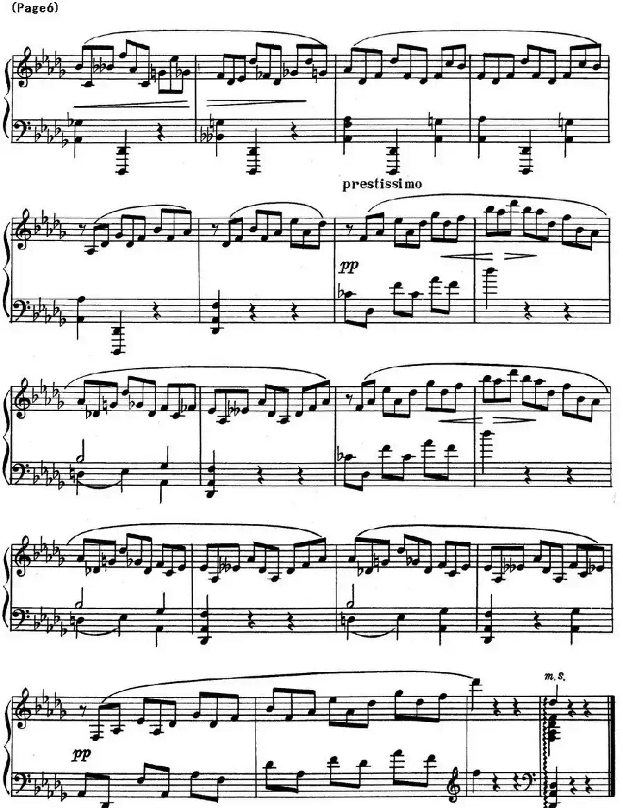 斯克里亚宾8首钢琴练习曲 Op42（No.1 Alexander Scriabin Etudes）