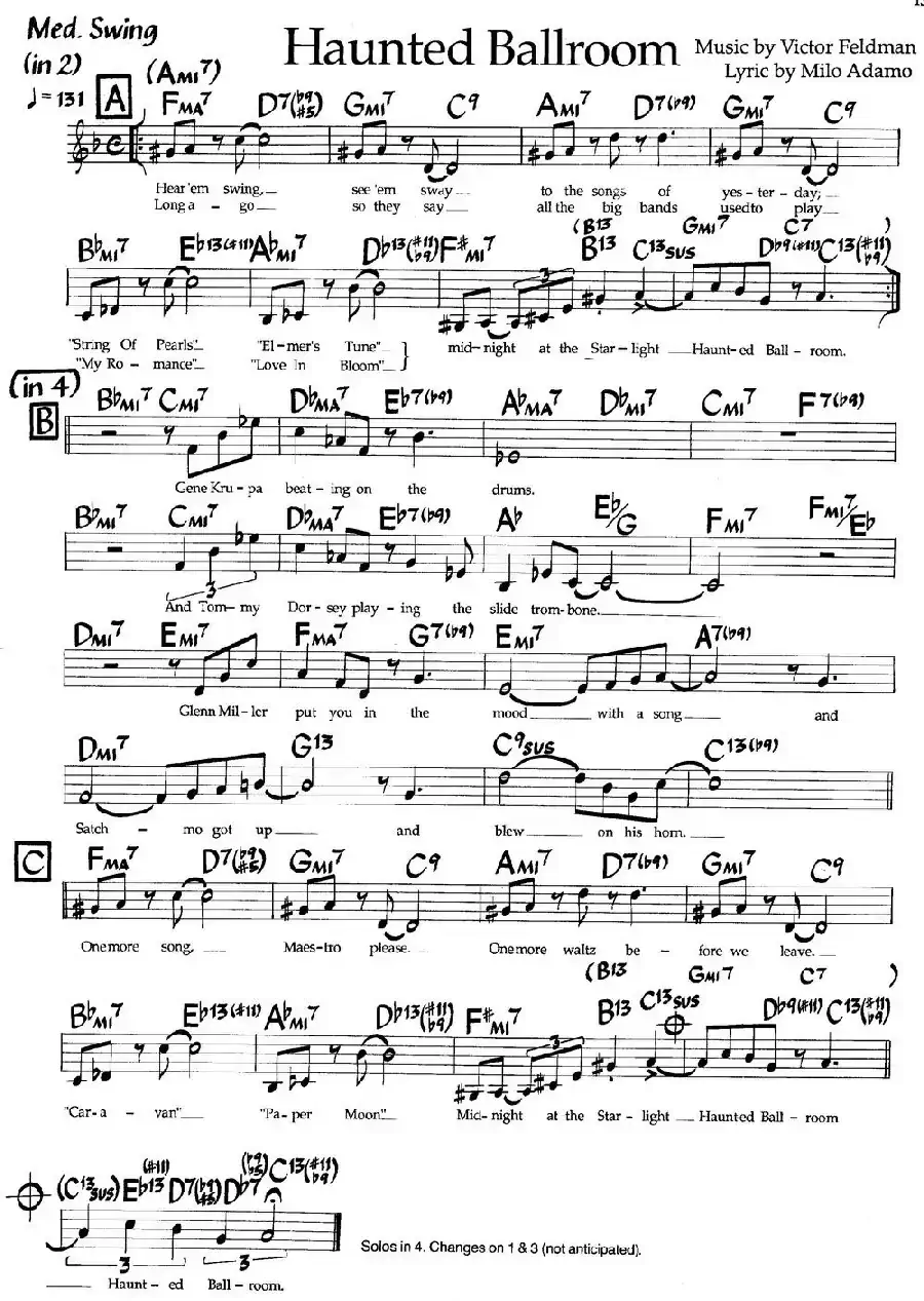 Haunted Ballroom（爵士钢琴曲）