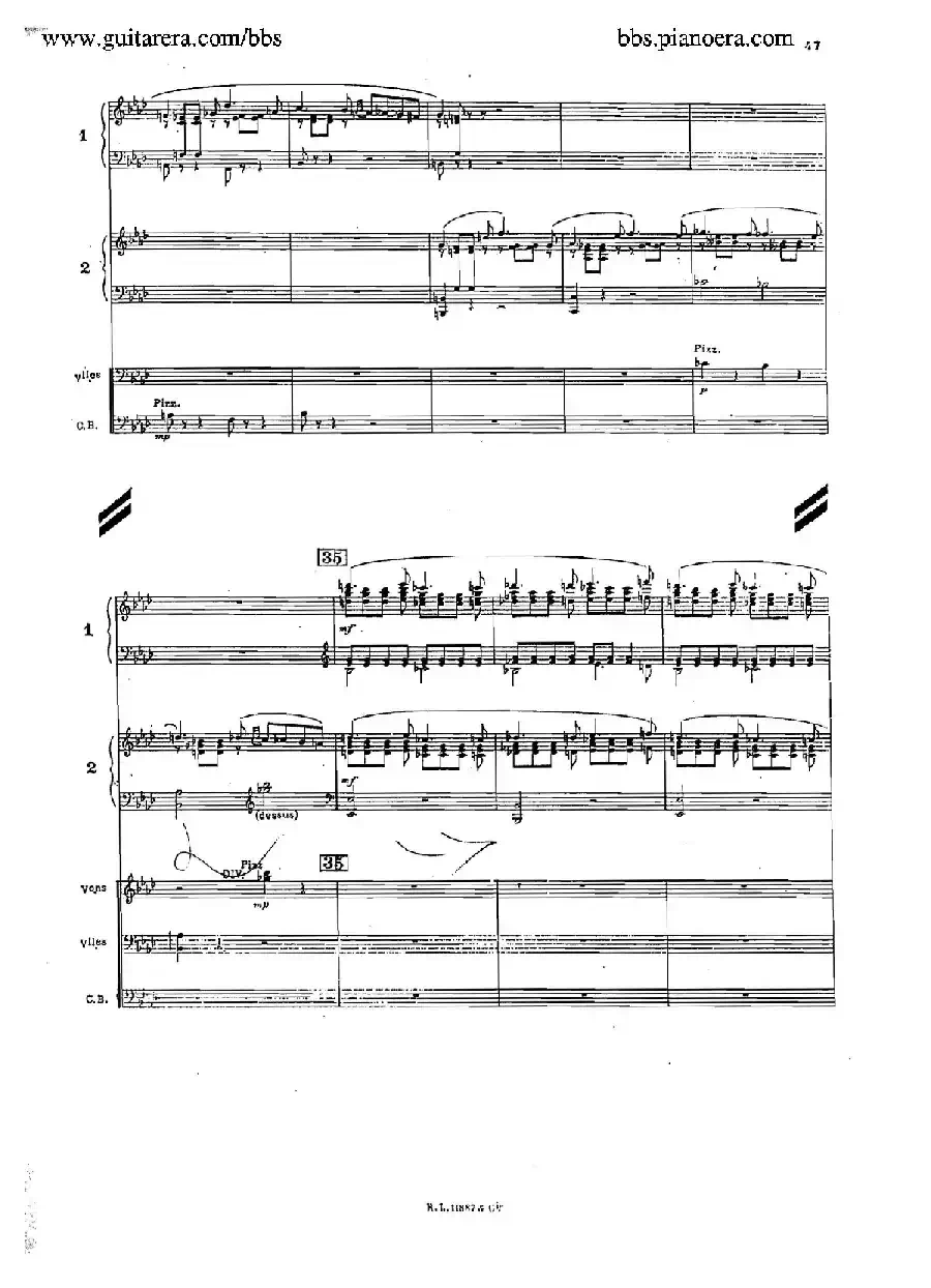 Concerto for 2 Pianos in d Minor（d小调双钢琴协奏曲·总谱）