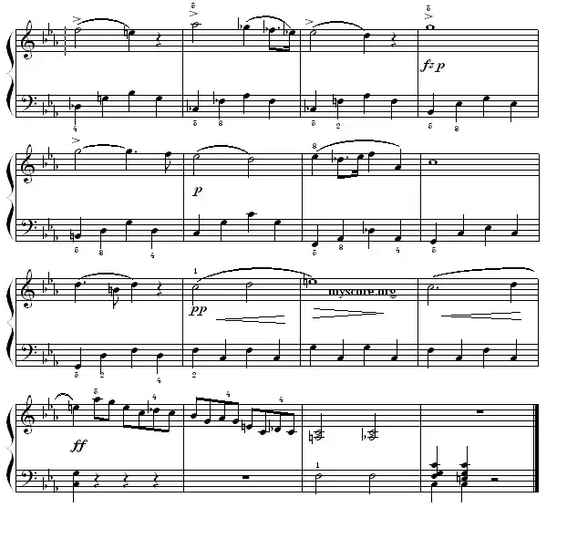 肖邦钢琴小曲：革命练习曲 