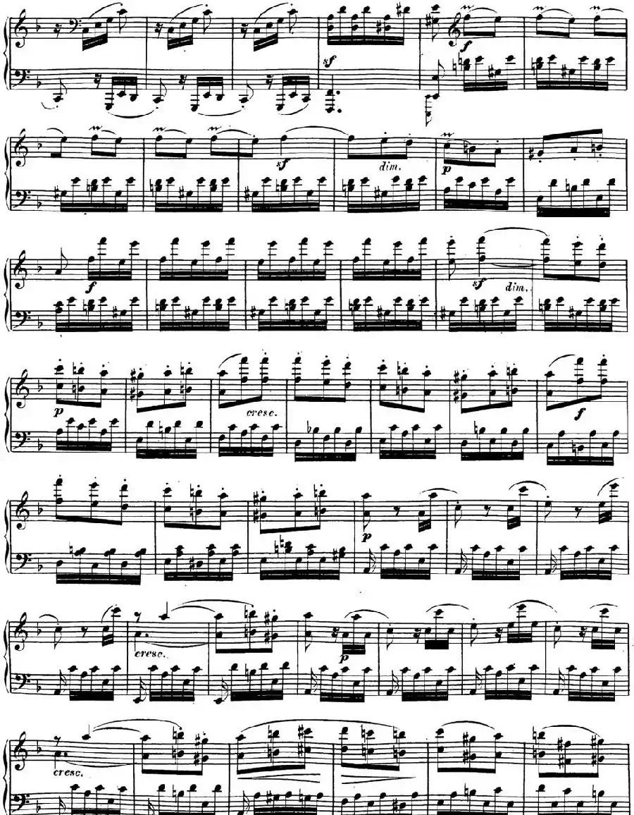 贝多芬钢琴奏鸣曲17 暴风雨 d小调 Op.31 No.2 D minor