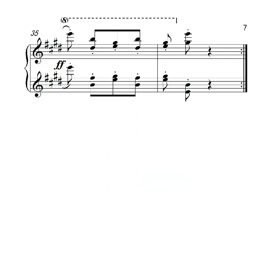 第四级B组 练习曲(中国音乐学院钢琴考级作品1~6级)