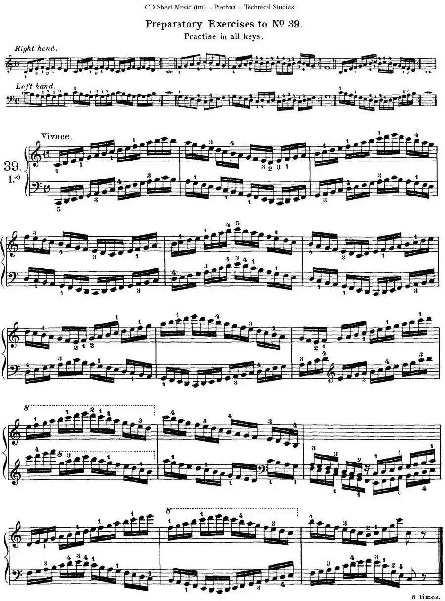 Technical Studies 60 Progressive Exercises （60首钢琴循序渐进练习曲 P51——60）
