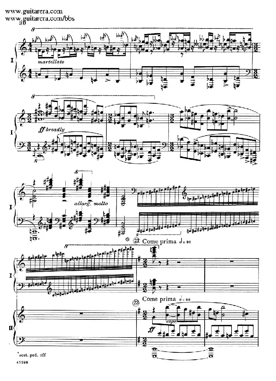 Piano Concerto Op.38（钢琴协奏曲·双钢琴·第一乐章）