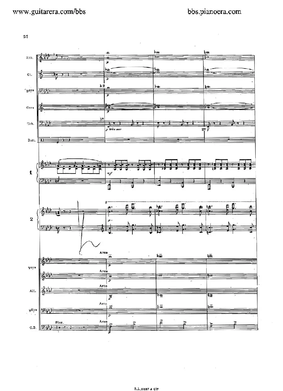 Concerto for 2 Pianos in d Minor（d小调双钢琴协奏曲·总谱）