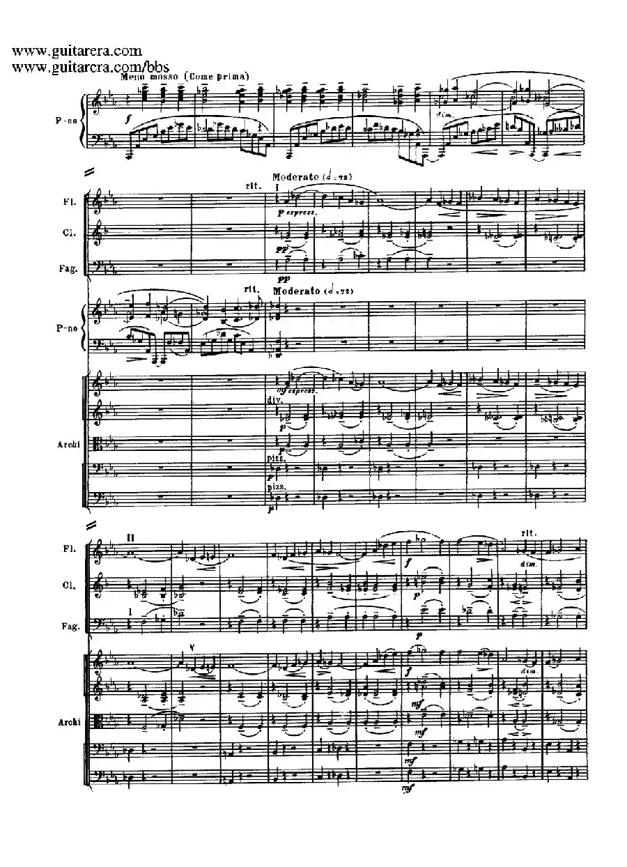 c小调第二钢琴协奏曲 Op.18（第三乐章总谱P13——24）