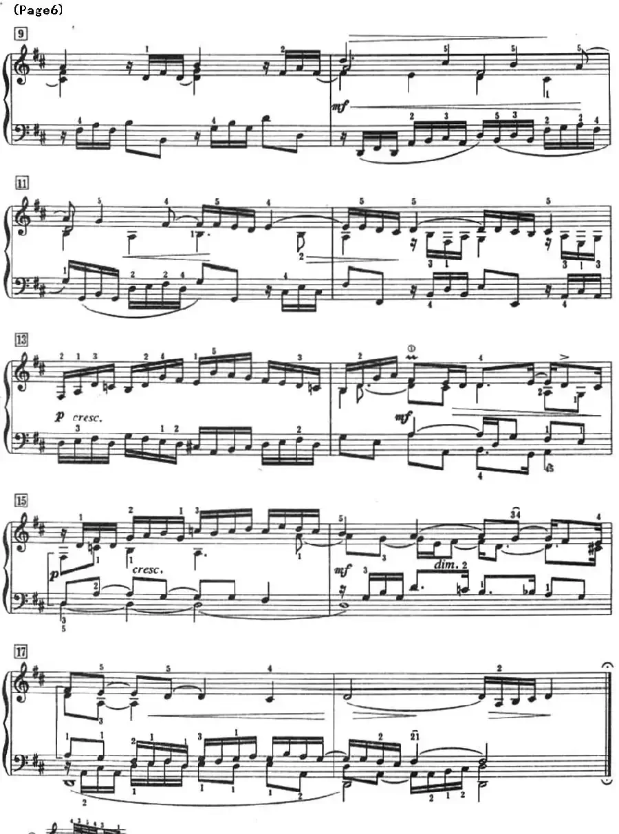 巴赫小前奏曲（NO.1-NO.4）