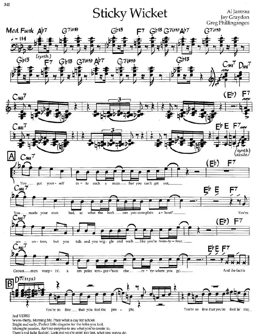 Sticky Wicket（爵士钢琴曲）