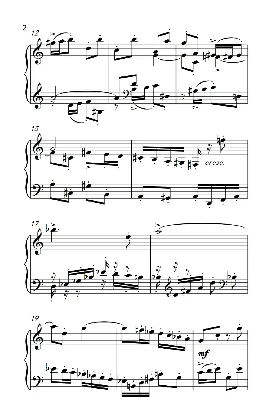 第九级2.赋格曲 Op.87 No.2（中央音乐学院 钢琴（业余）考级教程 7-9级）