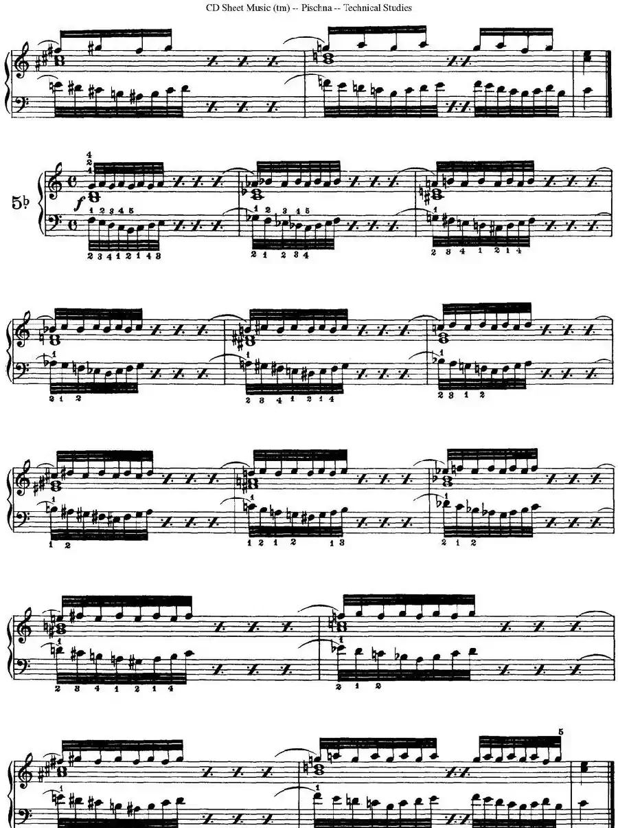 Technical Studies 60 Progressive Exercises （60首钢琴循序渐进练习曲 P11——20）