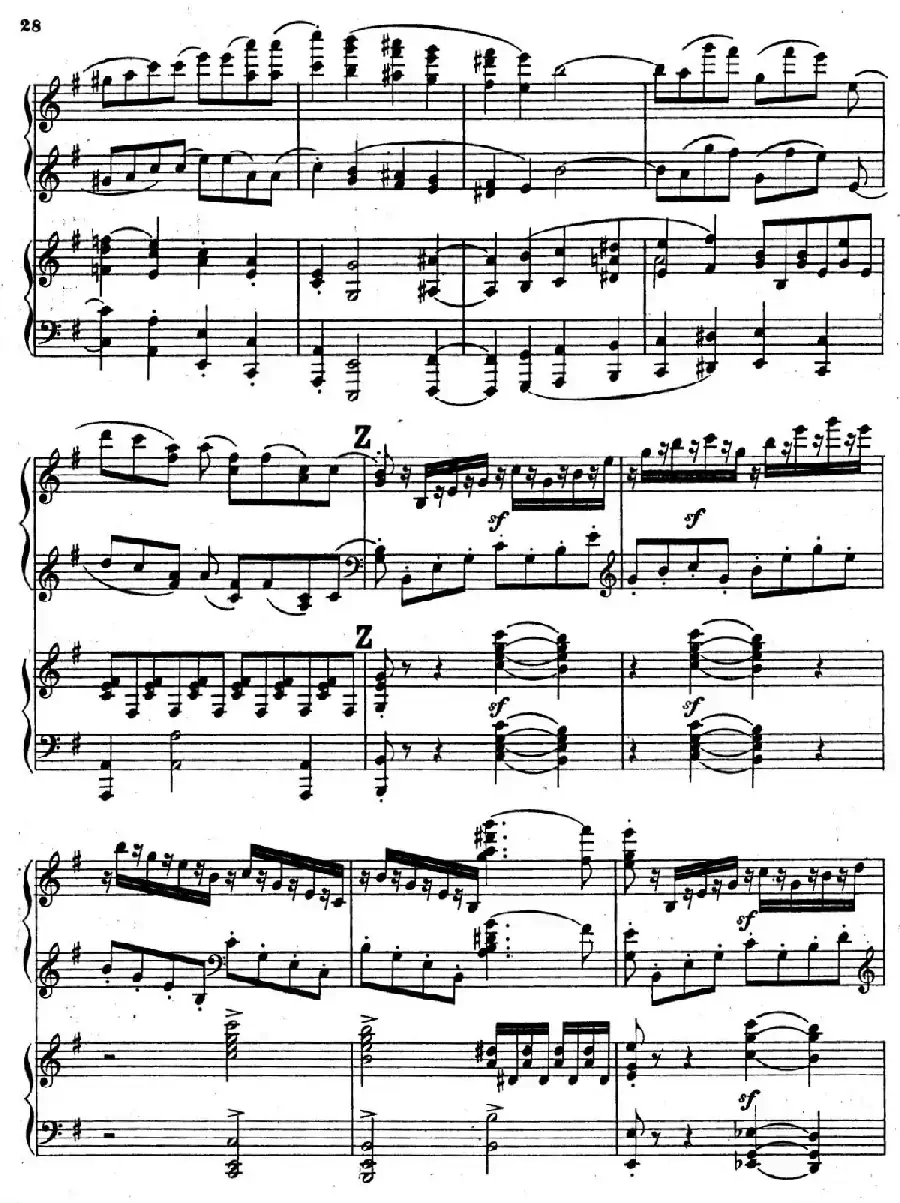 Symphony No.4 in e Minor Op.98（e小调第四交响曲·双钢琴）