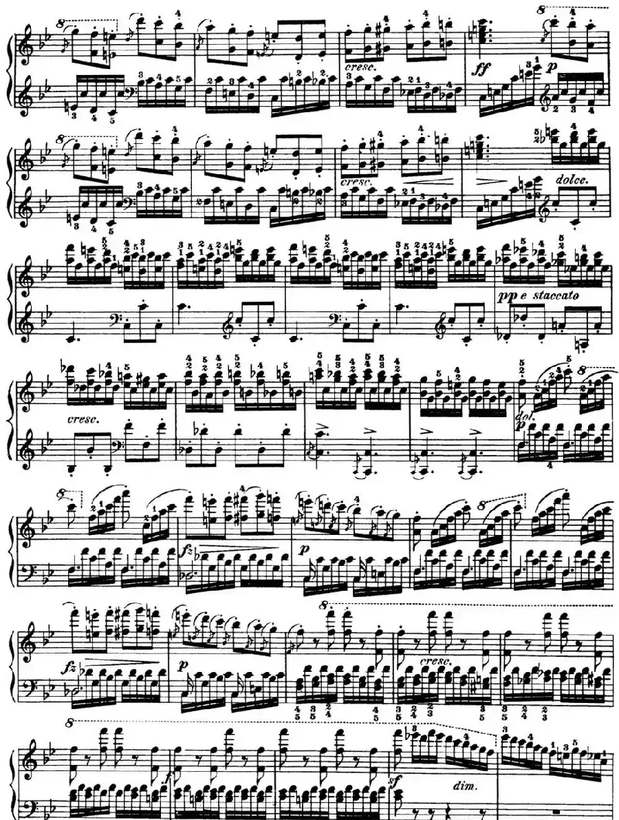 50首车尔尼Op.740钢琴手指灵巧技术练习曲(NO.4)