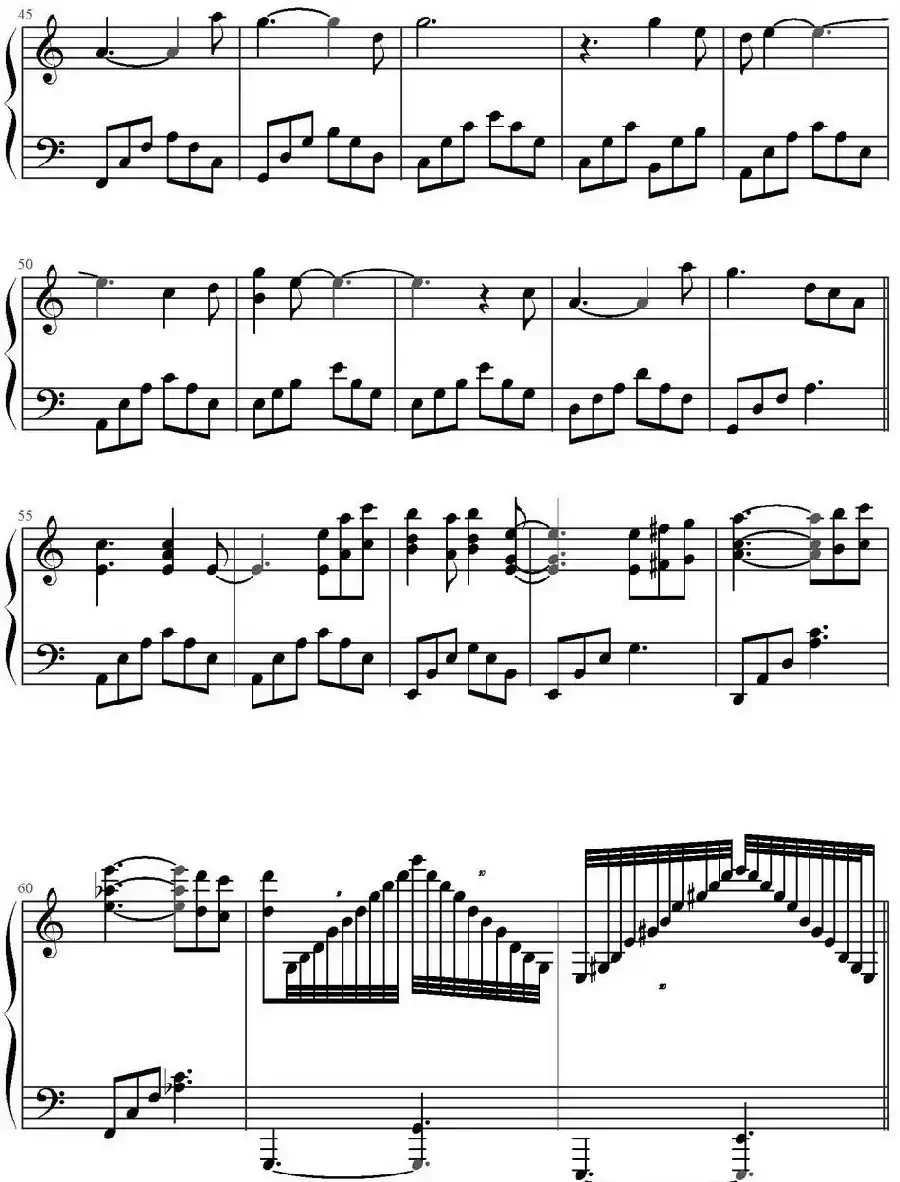 当你老了(文武贝钢琴改编版)