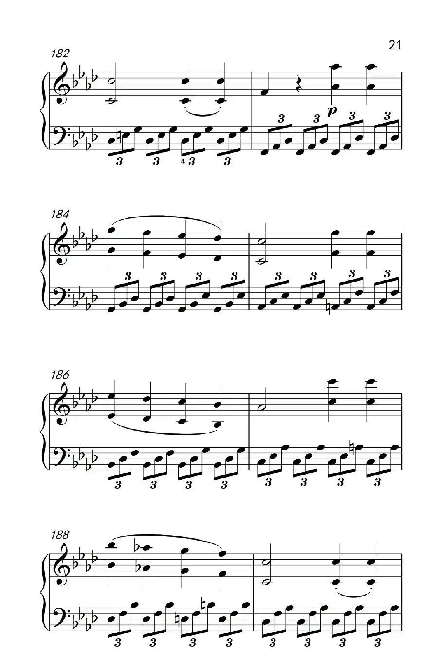 奏鸣曲 Opus 2 Nr.1 第四乐章(贝多芬奏鸣曲集 1)
