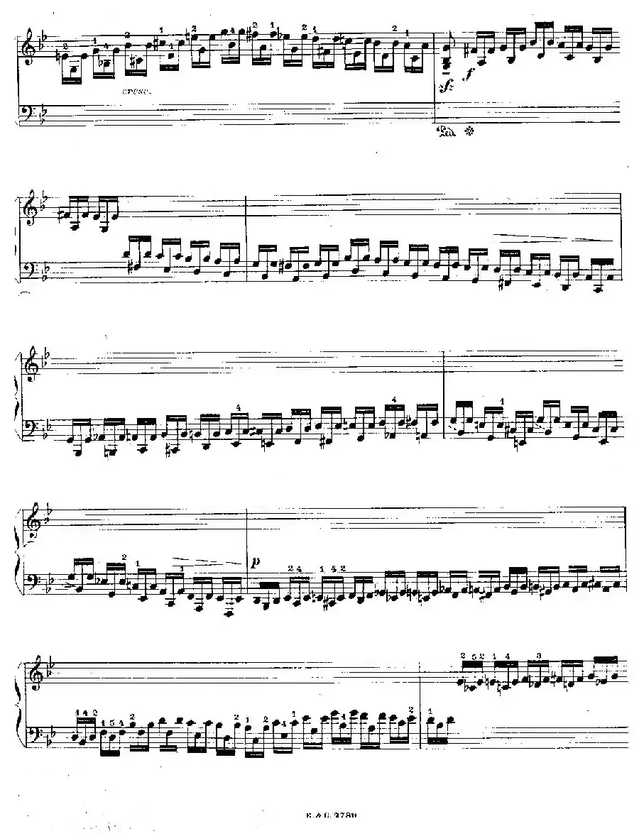 12 Etudes For The Left Hand Op.92 No.6（12首为左手而作的钢琴练习曲）