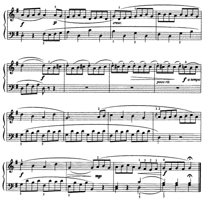 G大调小奏鸣曲