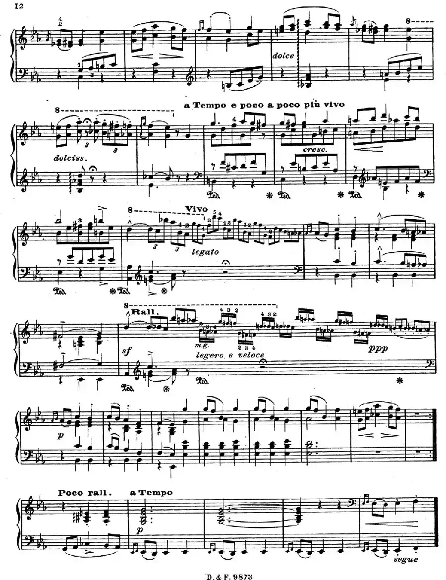 6 Chants Polonais S.480（6首波兰歌曲·Ⅲ）