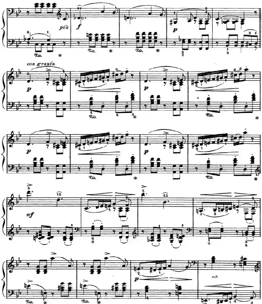 柴可夫斯基 四季 4月 松雪草 降B大调 Snowdrop B flat major