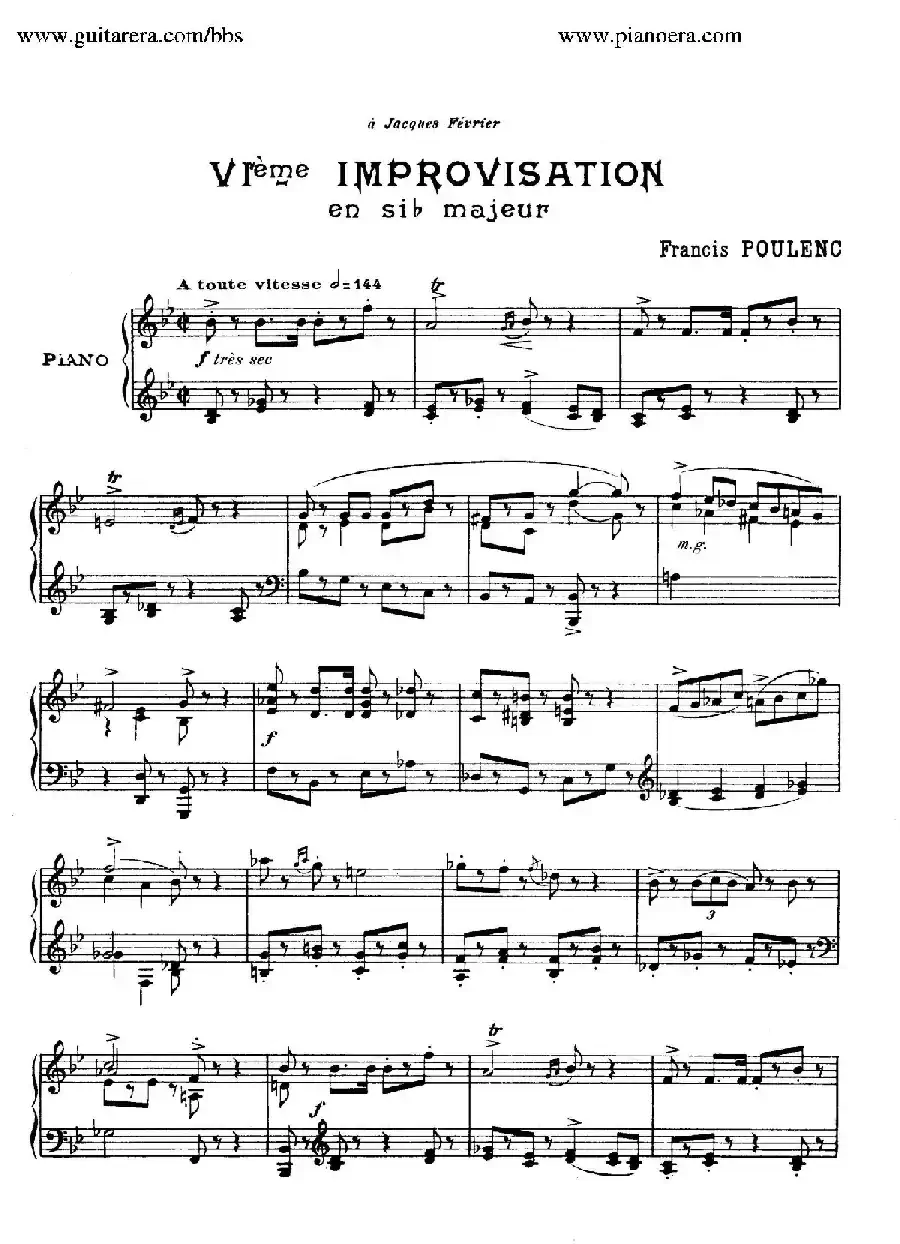 15 Improvisations（15首即兴曲·Ⅵ）