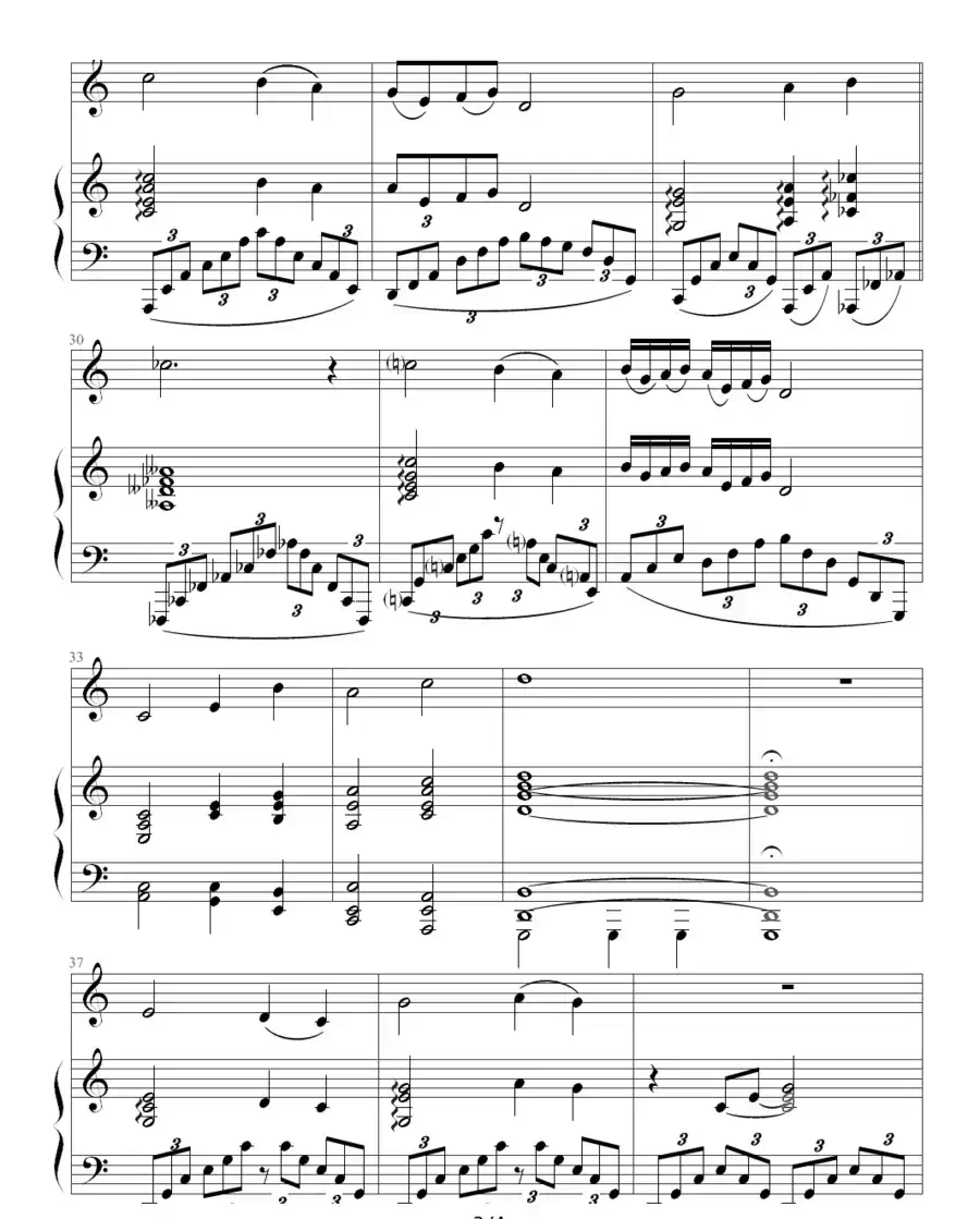 大江东去(钢琴伴奏谱)