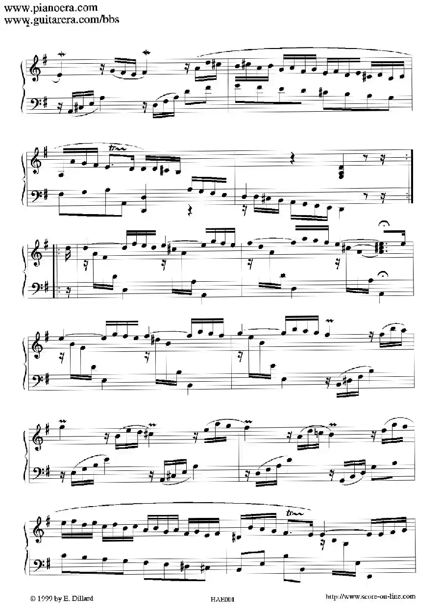 Prelude in G Major（G大调前奏曲）