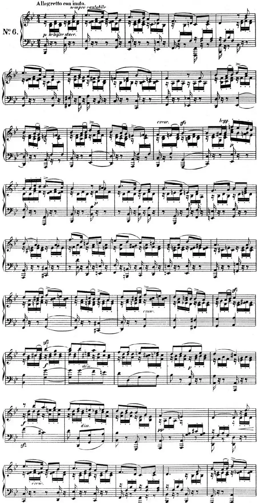 门德尔松无词歌Op.85（NO.6）