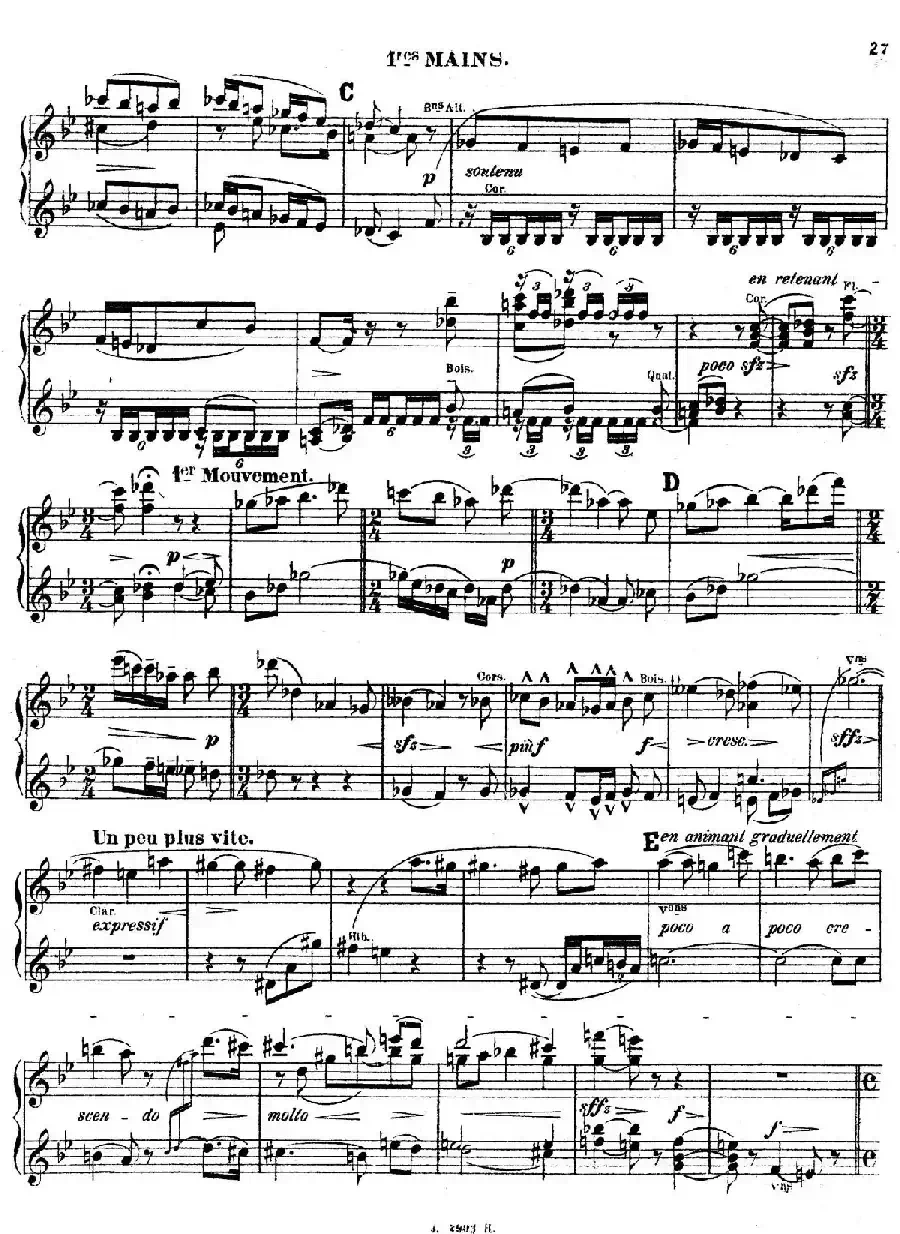 Symphony on a French Mountain Air Op.25（法国山歌交响曲·双钢琴·Ⅱ）