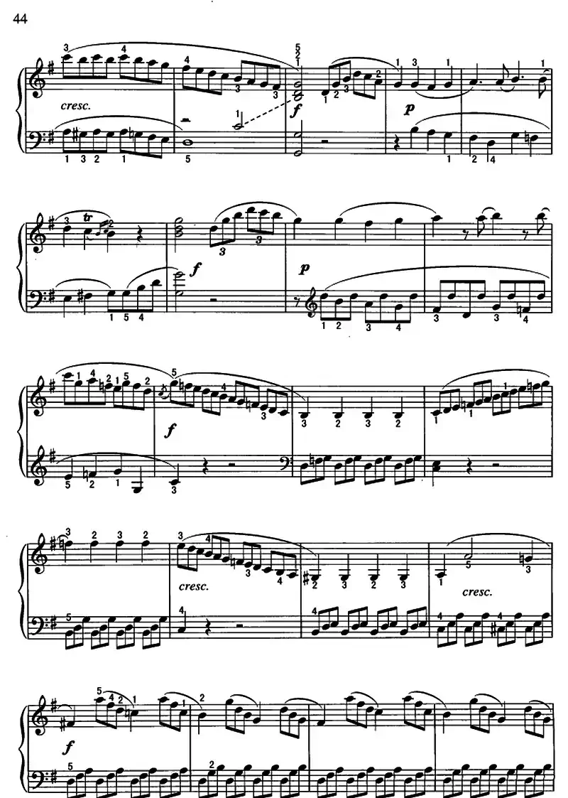 贝多芬G大调小奏鸣曲第一乐章（Op.49.No.2）