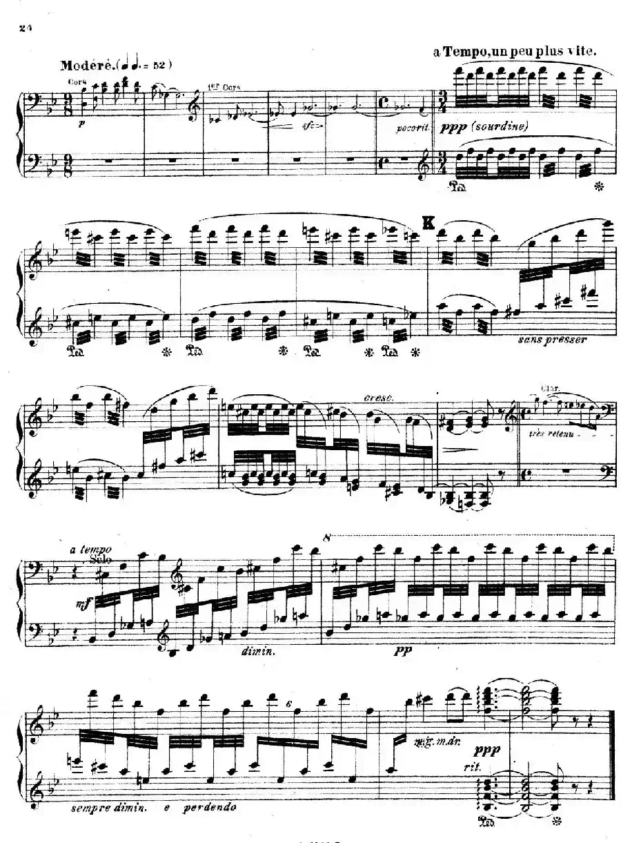 Symphony on a French Mountain Air Op.25（法国山歌交响曲·钢琴独奏·Ⅱ）