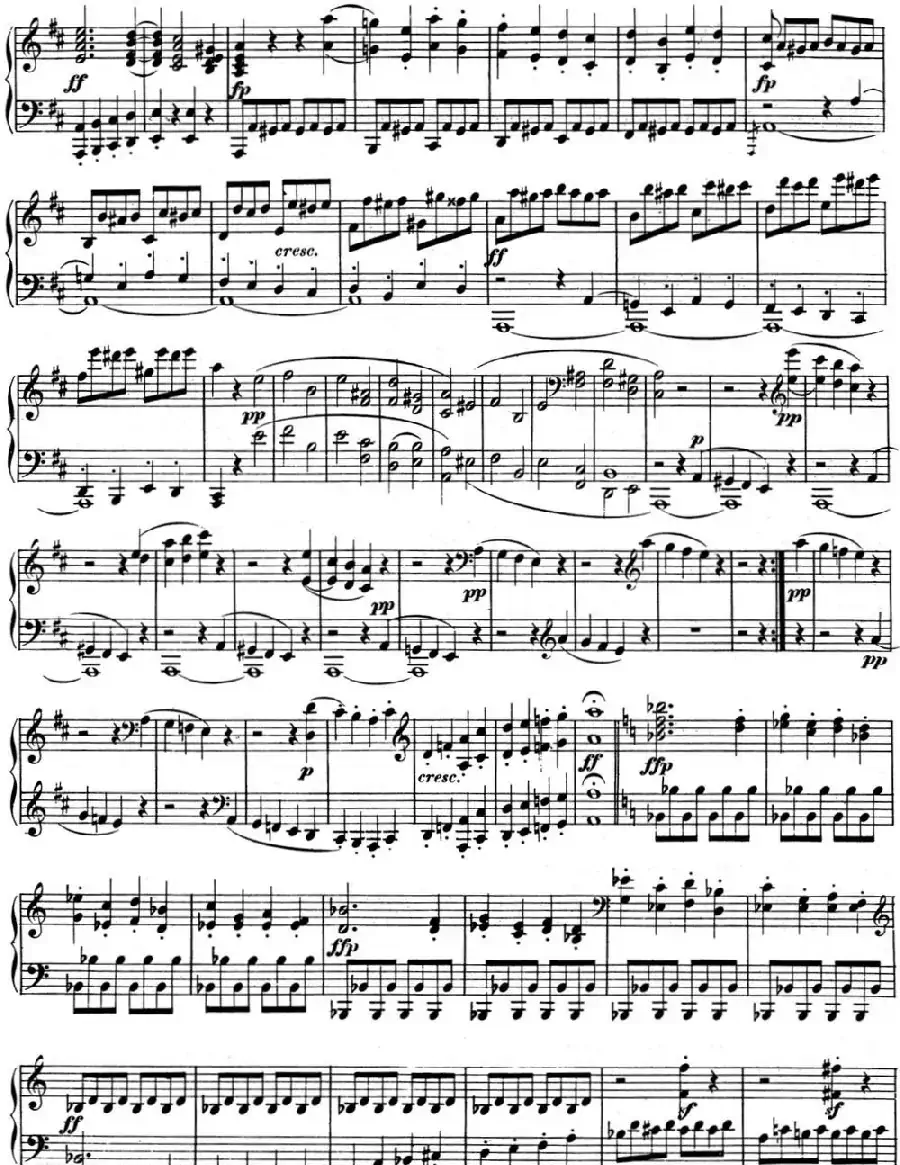 贝多芬钢琴奏鸣曲07 D大调 Op.10 No.3 D major