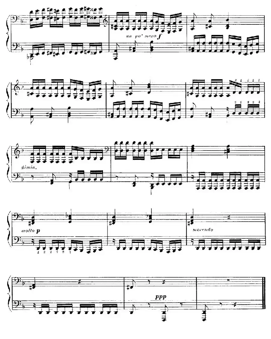 15 Etudes de Vortuosite Op.72（15首辉煌练习曲·9）