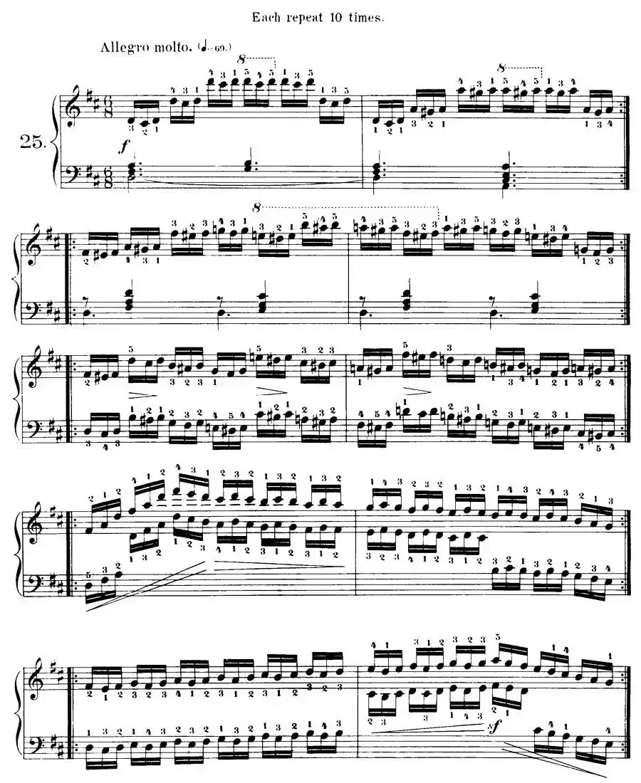 Czerny - 40 Daily Exerci Op.337（20—25）（40首日常训练曲）