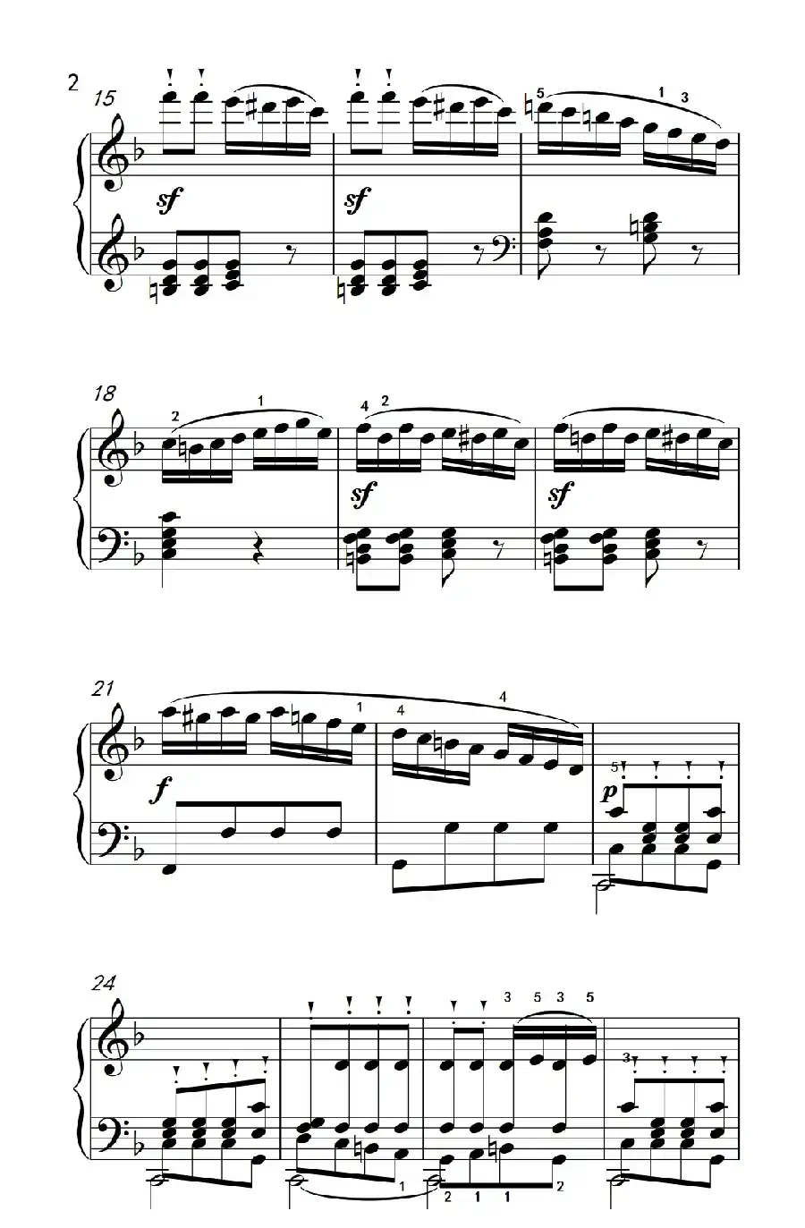 奏鸣曲 Opus 10 Nr.2 第三乐章（贝多芬奏鸣曲集 2）