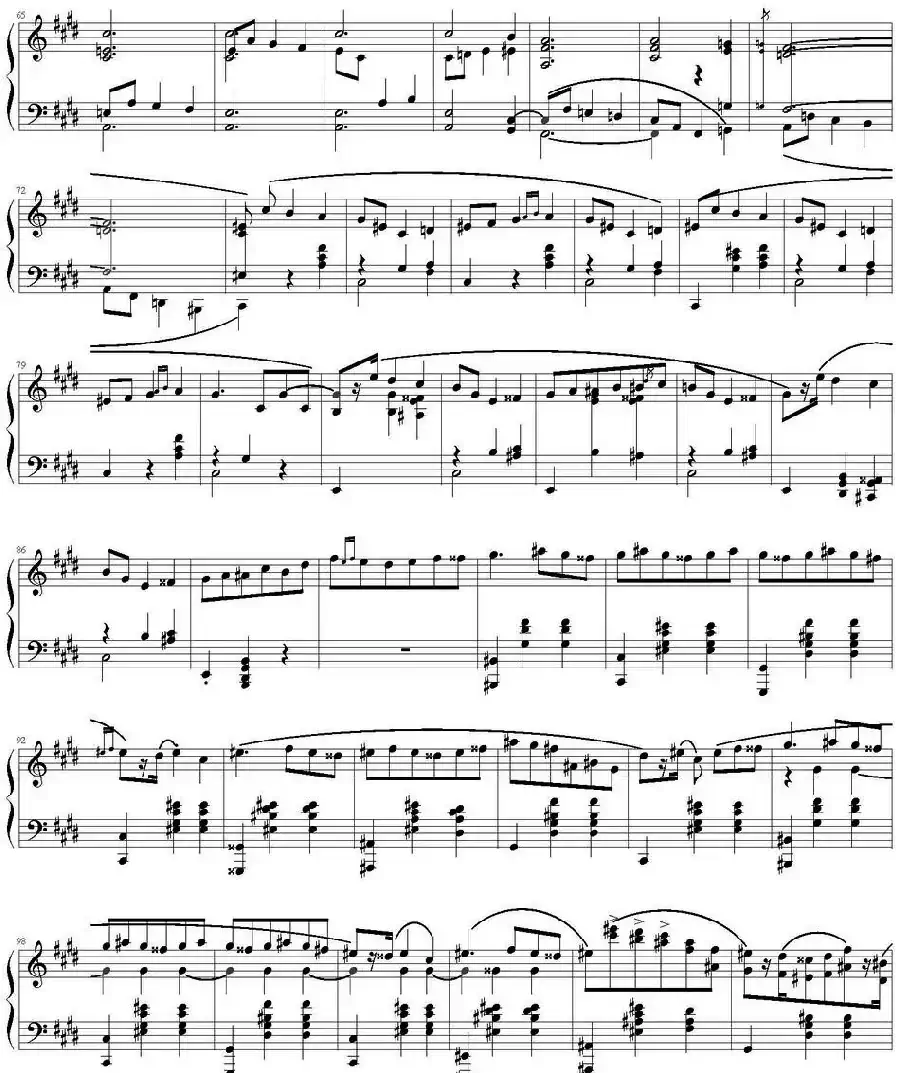 肖邦《升C小调马祖卡》Op.41 No.4