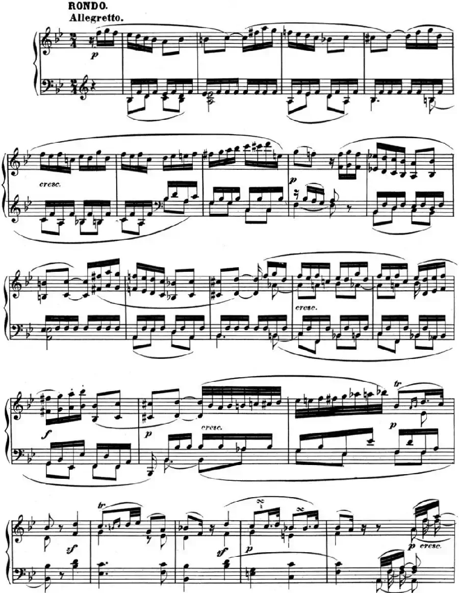 贝多芬钢琴奏鸣曲11 降B大调 Op.22 B-flat major