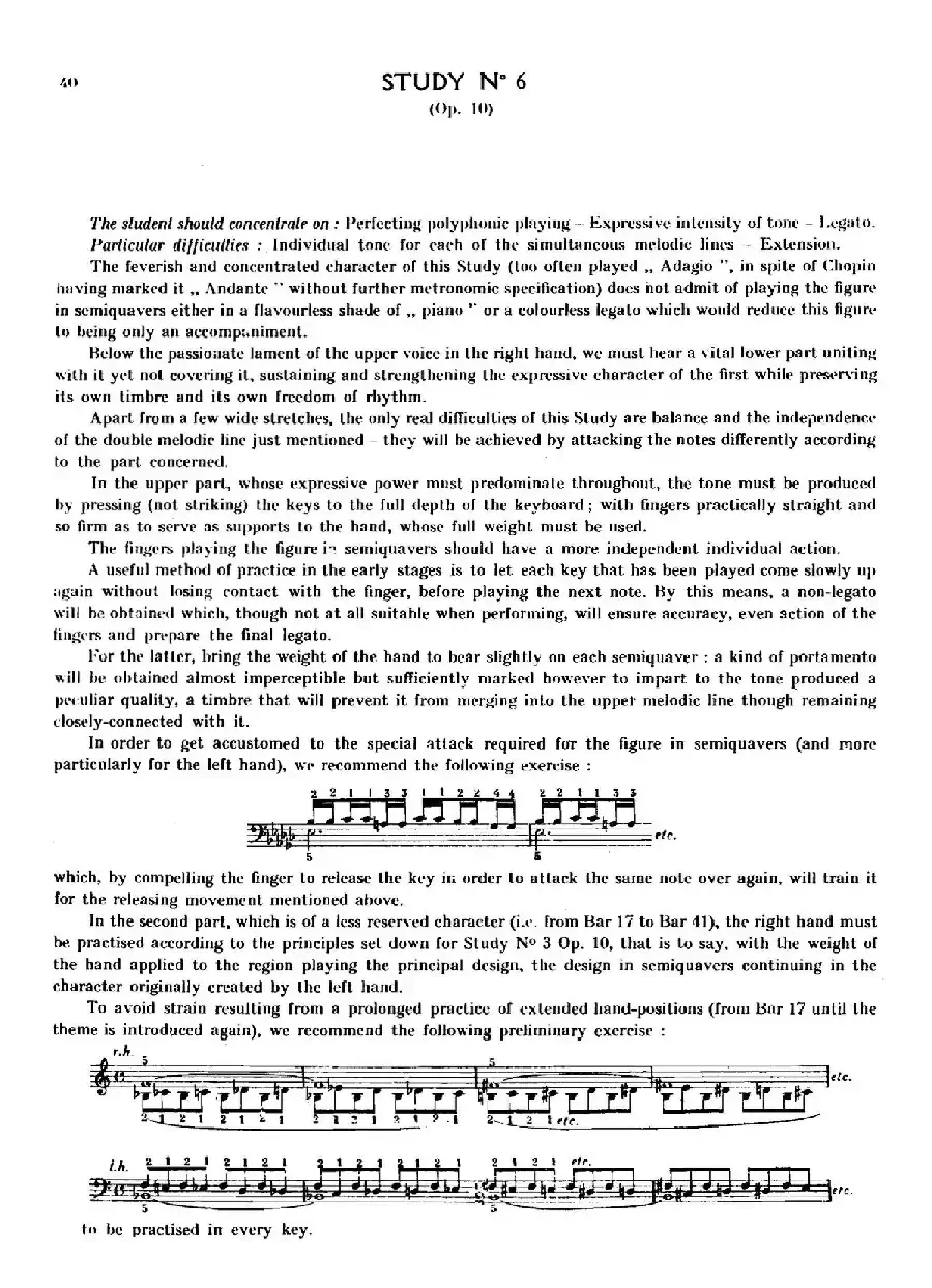 12 Etudes Op.10 柯尔托教学版（12首练习曲·6）