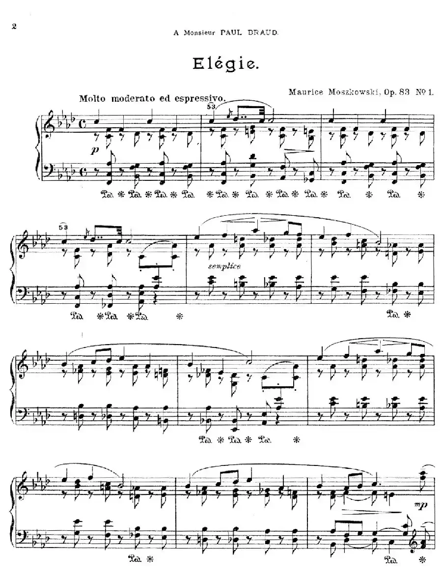 Six Pieces Op.83（6首小品·1）